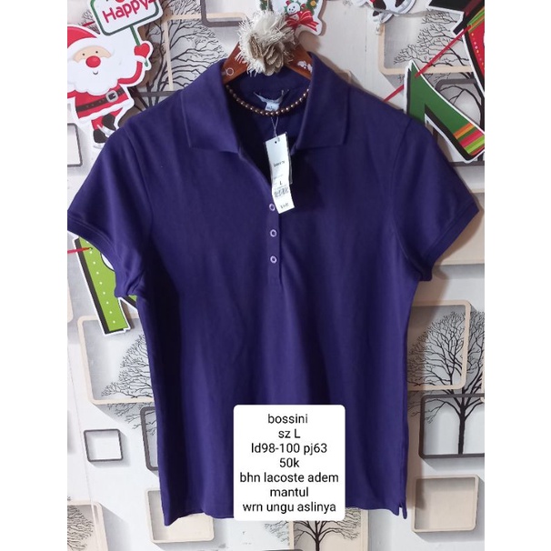 kaos bossini kerah