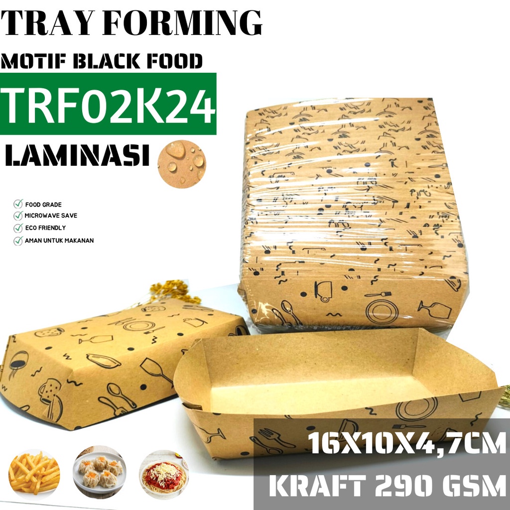 Paper Food Paper Food Tray Forming (TRF2K224-Laminasi)