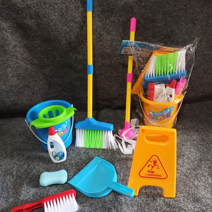 Mainan Cowok kebersihan Sapu Pel Cleaning set little helper NO.136 - Mainan Pembersih Rumah