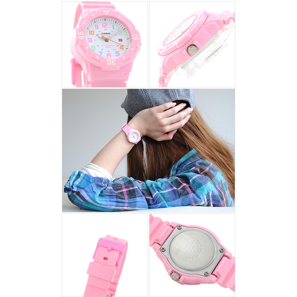 Casio Original LRW-200H (Jam Tangan Unisex - karet - Analog)