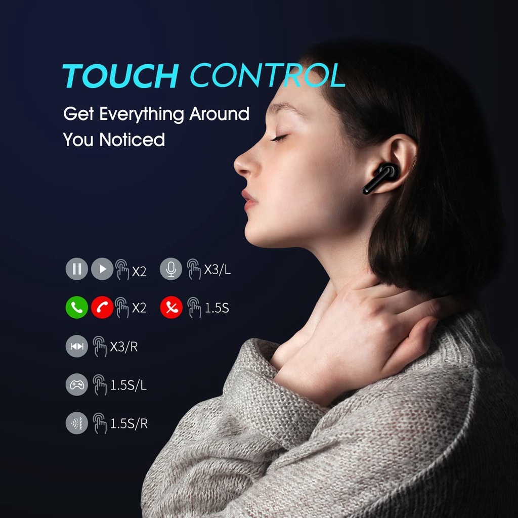 QCY HT03 Active Noise Canceling Wireless Earphone TWS ANC HT 03