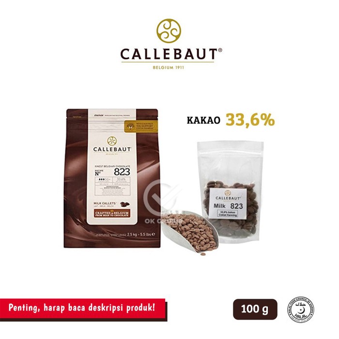 

Callebaut Milk 823 + Ice Gel (100 gr) KHUSUS GOSEND & JNE YES