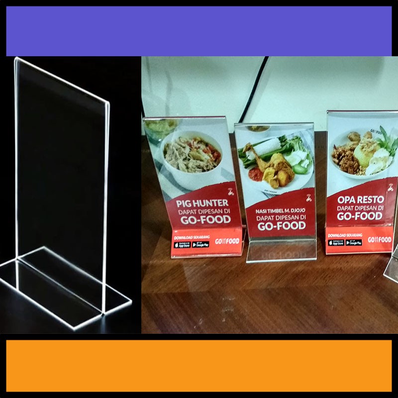 Tempat Brosur  Ukuran  A5 Bahan Akrilik Shopee Indonesia