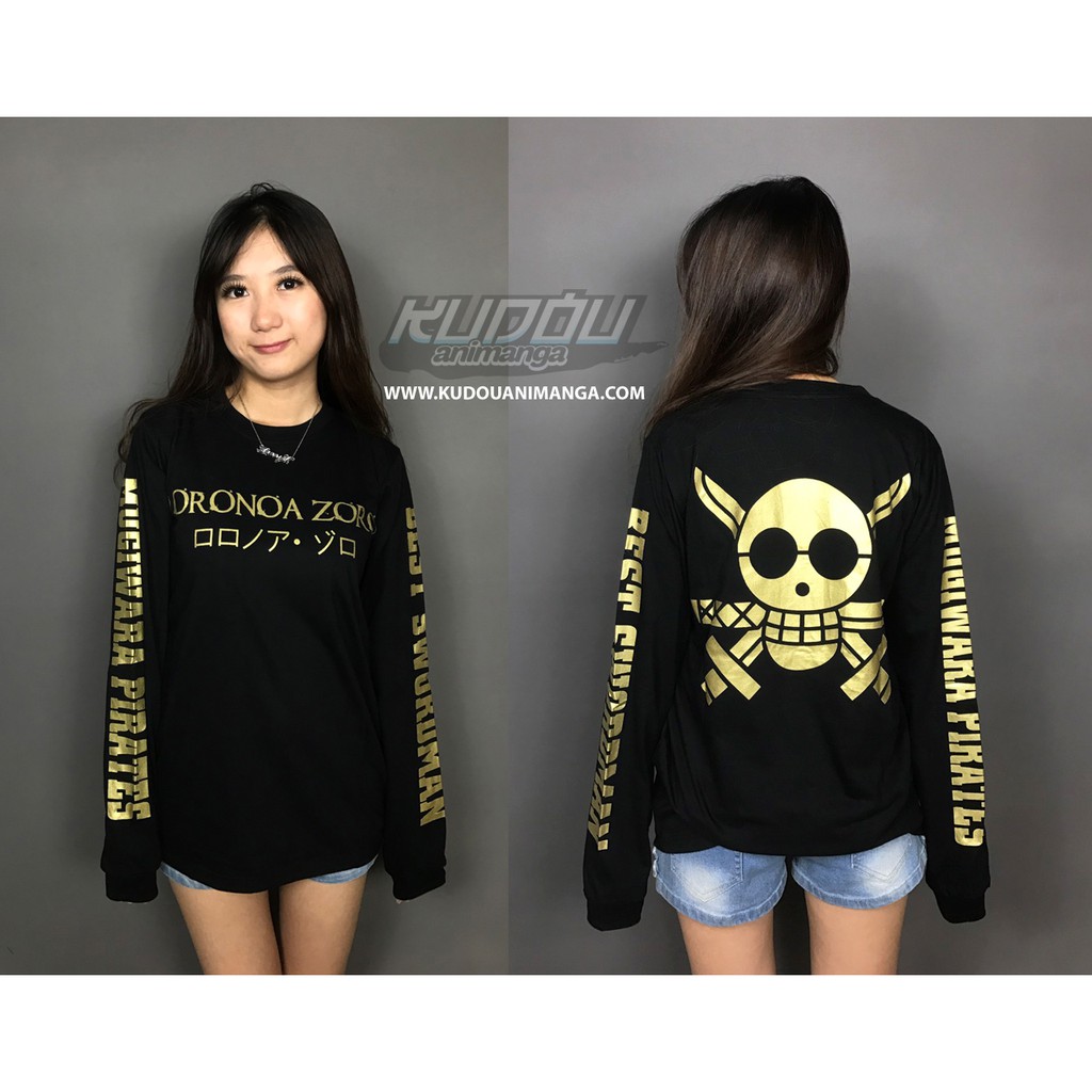 Longsleeve Zoro Gold Anime One Piece Manga Premium