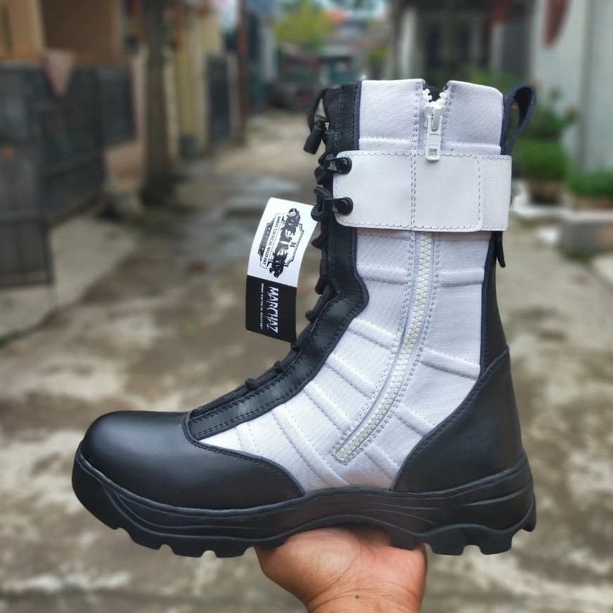 SEPATU PDL NINJA PROVOS TNI MARCHAZ KULIT SAPI ASLI SEPATU PDL PROVOS POLRI SECURITY SATPAM DINAS