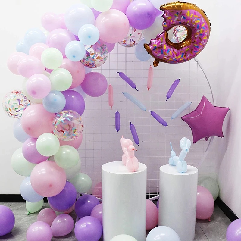 10pcs Balon Latex Confetti 12 Inch Warna Campur Untuk Dekorasi Pesta Ulang Tahun / Pernikahan