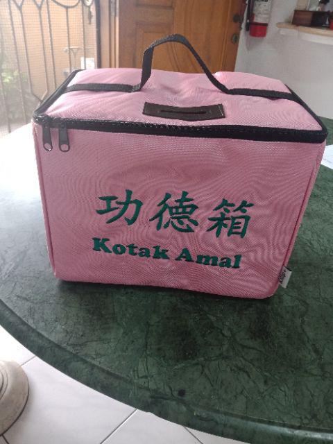 Qhijab - Kotak Infaq Original Kilip+ Bahan Canvas Uk.30x20x23cm. Termurah!! Original!!!