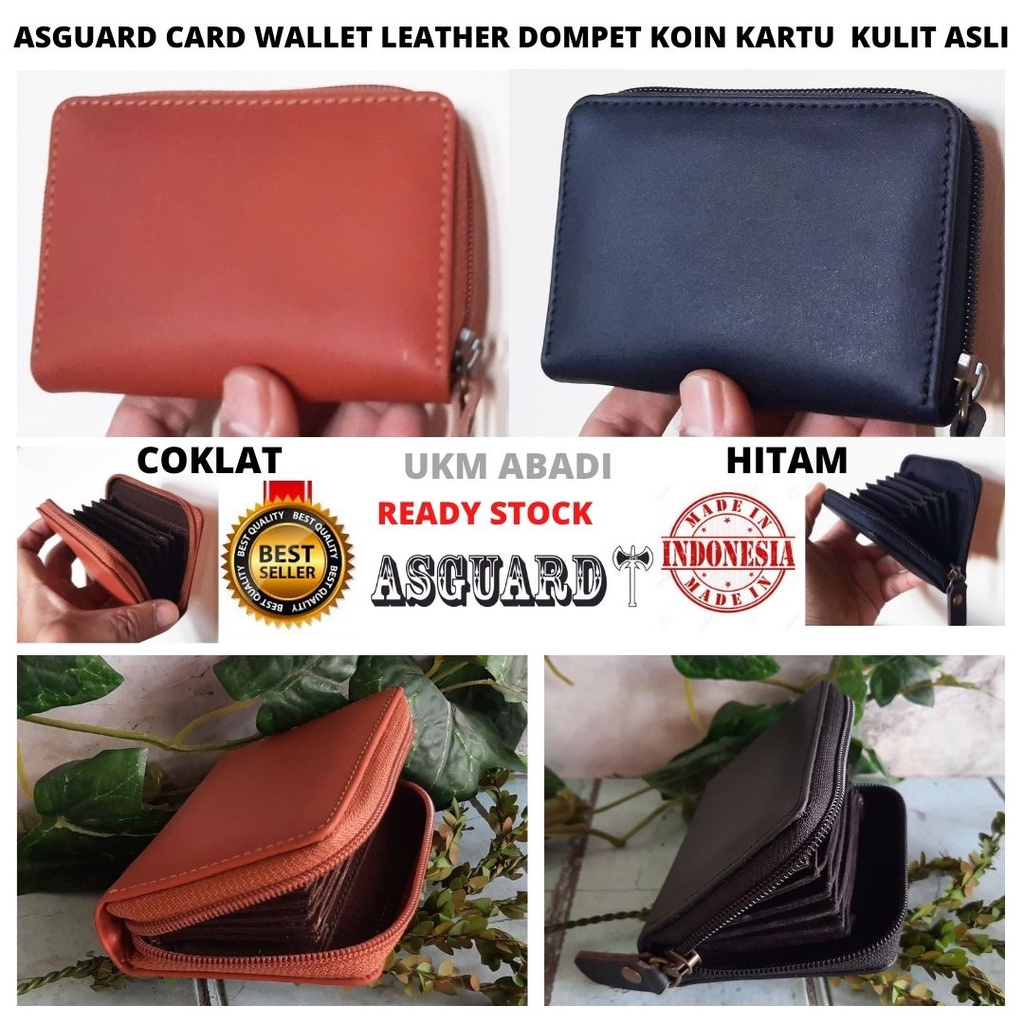 ASGUARD CARD COIN WALLET LEATHER WLC03 Dompet Koin Kartu Kulit Asli LUX