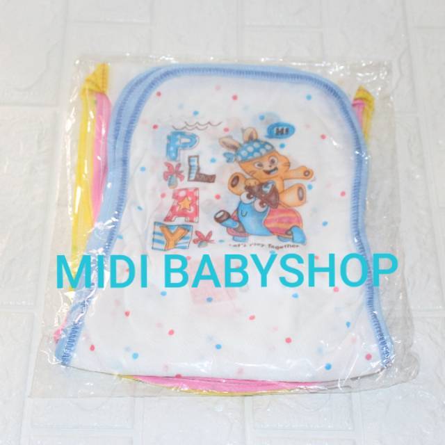 12 pcs Popok kain tali bayi baru lahir newborn motif karakter lucu