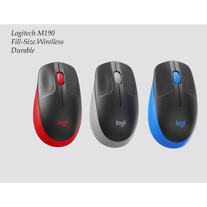 Mouse Logitech Wireless M190 Original - Garansi Resmi