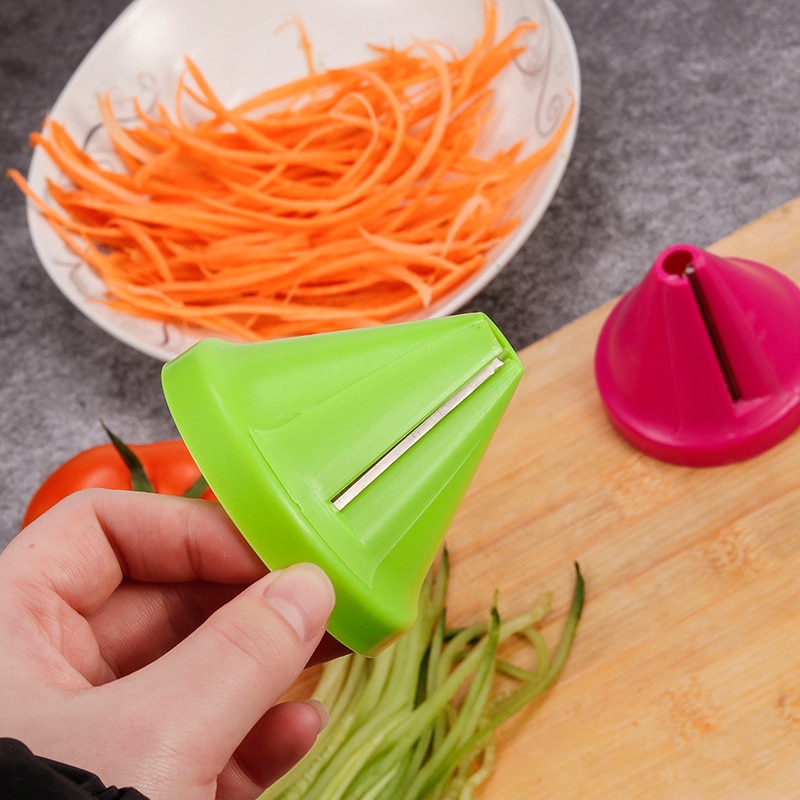 Hot Sale/Kitchen Vegetable Fruit Slicer Shred Device/Pemotong Timun Peeler Twister/Parutan Pemotong Lobak Wortel Spiral/Alat Dapur Gadget