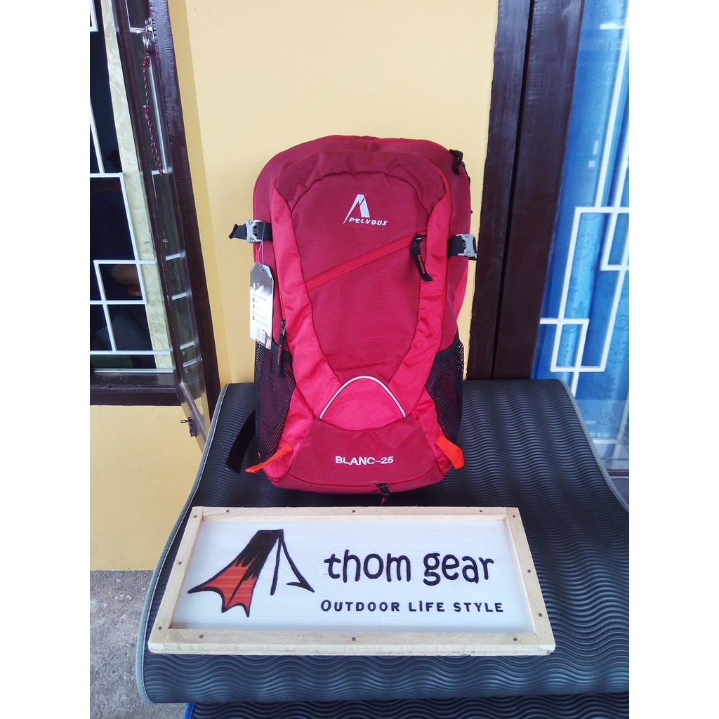 Thomgear Pelvox Tas Daypack Tas Punggung Pelvoux Blanc 25 Warna Biru Dan Merah