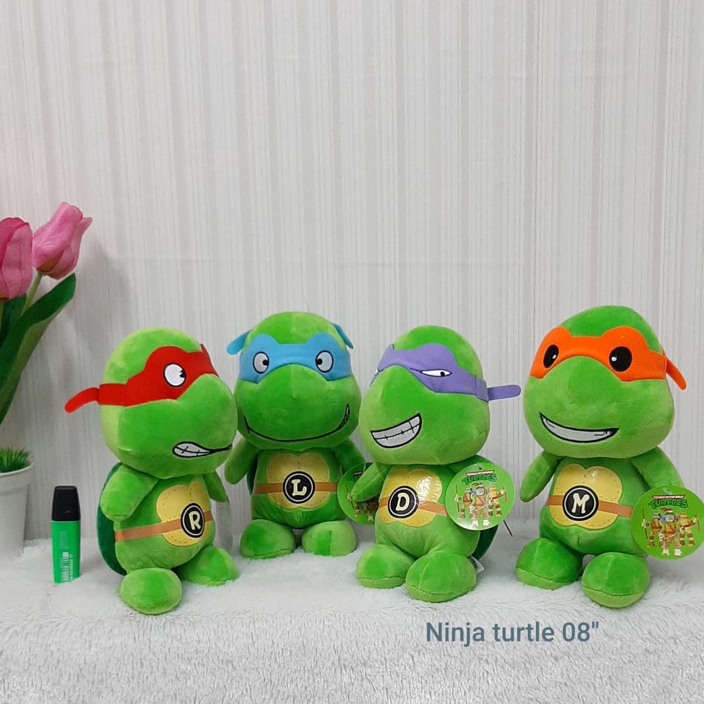 Boneka Kura Kura Ninja Size 8&quot;/25cm/boneka turtle/boneka animal/boneka lucu