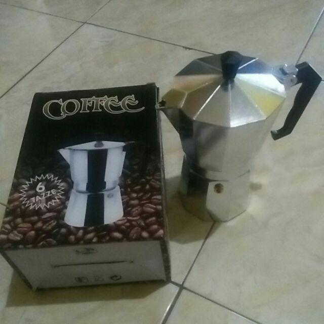 Kopi Espresso Teko Kopi Coffee Coffe Mesin Stainless Steel Kopi Mug Gelas Coffee Maker 300ml