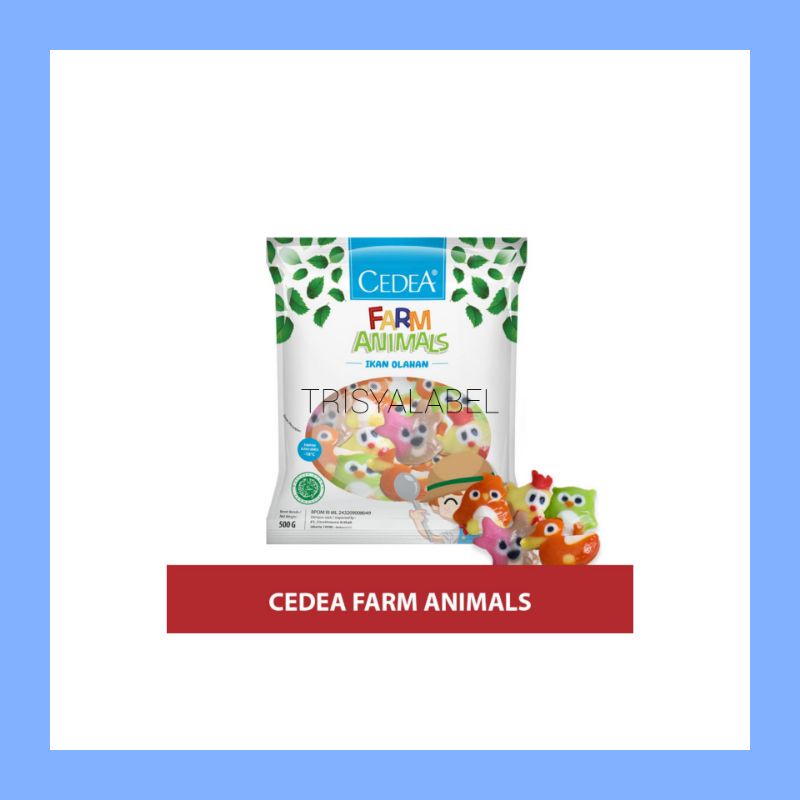 

250gr Farm Animal Olahan Ikan Cedea | Frozen Food | TRISYALABEL