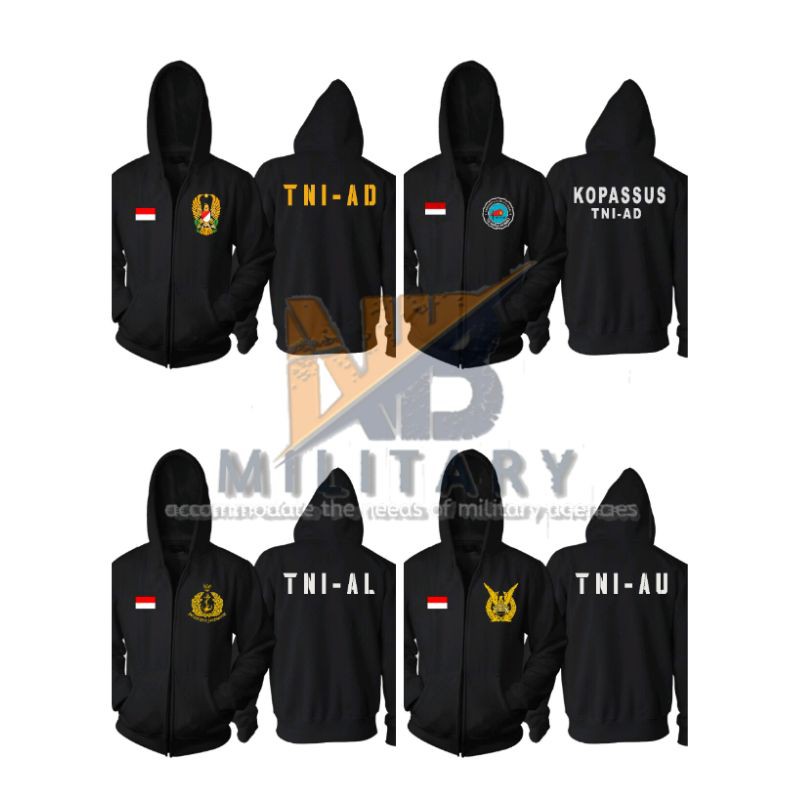 HOODIE/SWEATER/INSTANSI TNI & KOPASSUS AD/AU/AL