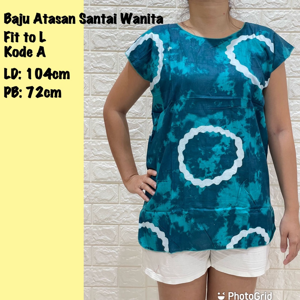 ATASAN WANITA SANTAI MOTIF BUNGA A