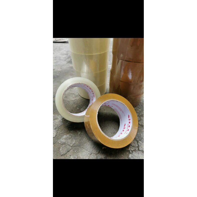 

lakban sieco bening dan coklat48mm 100yard isi 6 pcs