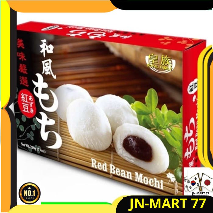 

JAPANESE FOOD/SNACK JEPANG IMPORT ROYAL FAMILY MOCHI RED BEAN 210 GR