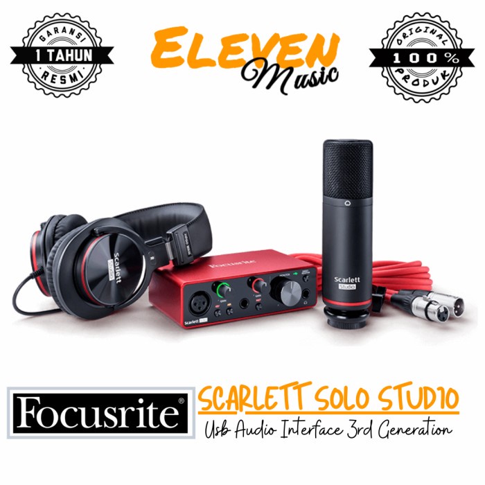 focusrite scarlett solo studio 3rd gen