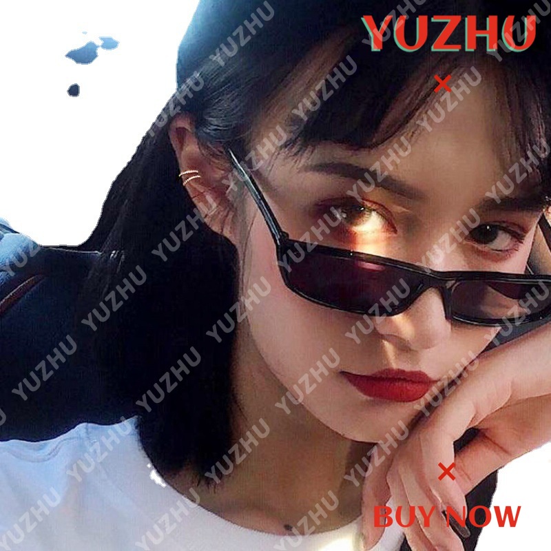 (YUZHU) Bayar di Tempat Korean Design Retro Mata Kucing Kacamata Hitam Wanita Sunglasses