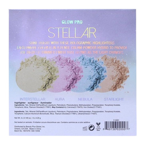 City Color Glow Pro Highlighting Palette Stellar