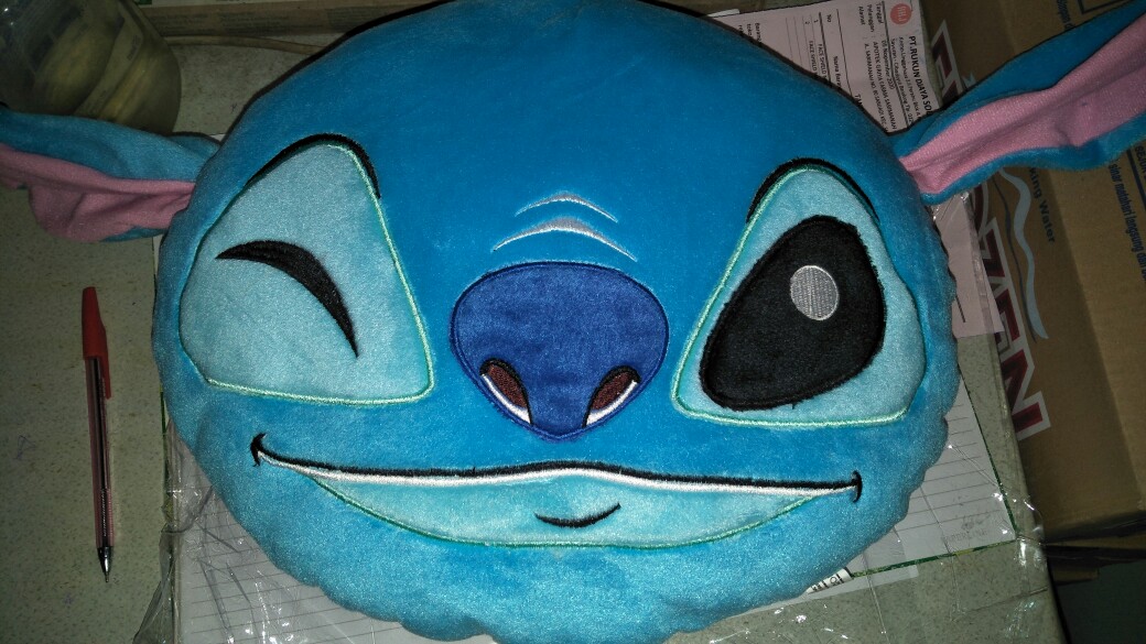 Bantal Stitch Doraemon Garfield Sapi Besar Size L