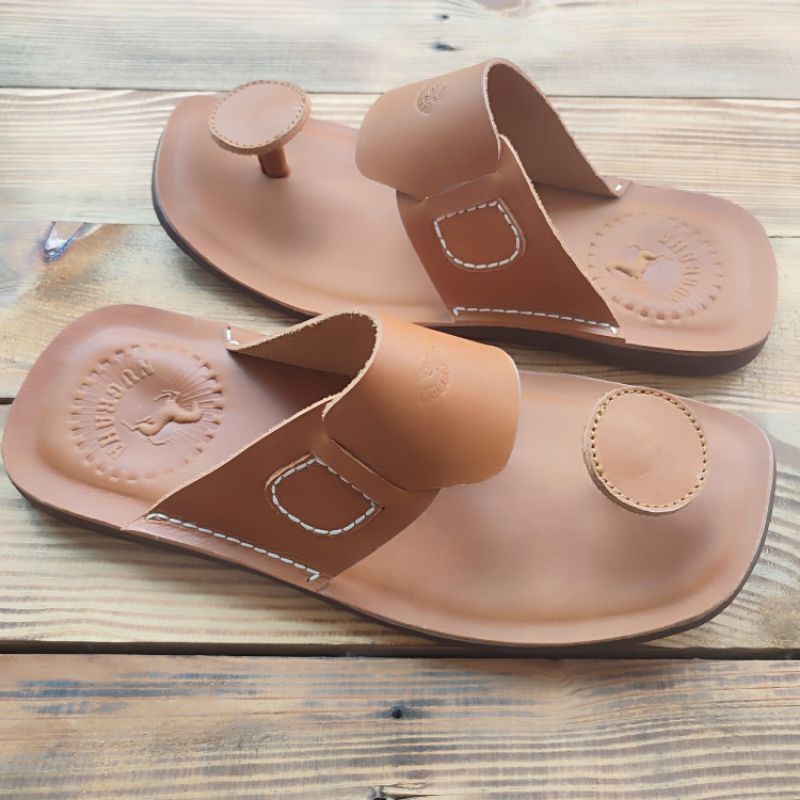 Sandal pria kulit model jamur original