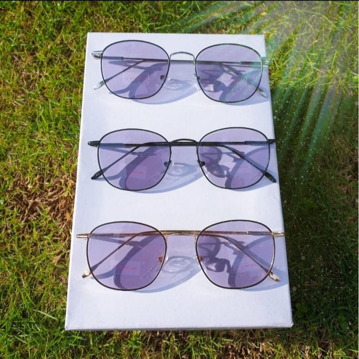 FREE BOX DAN LAP PHOTOCROMIC BERUBAH WARNA FRAME TITANIUM KOREAN STYLE WANITA