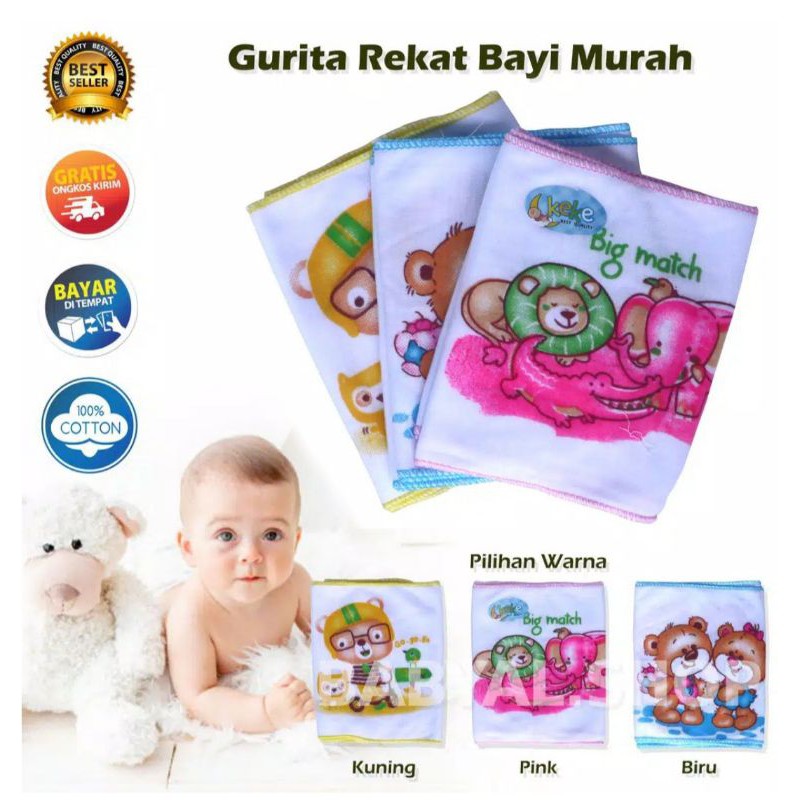 6 Pcs Gurita Rekat Bayi Murah Bahan Cotton lembut