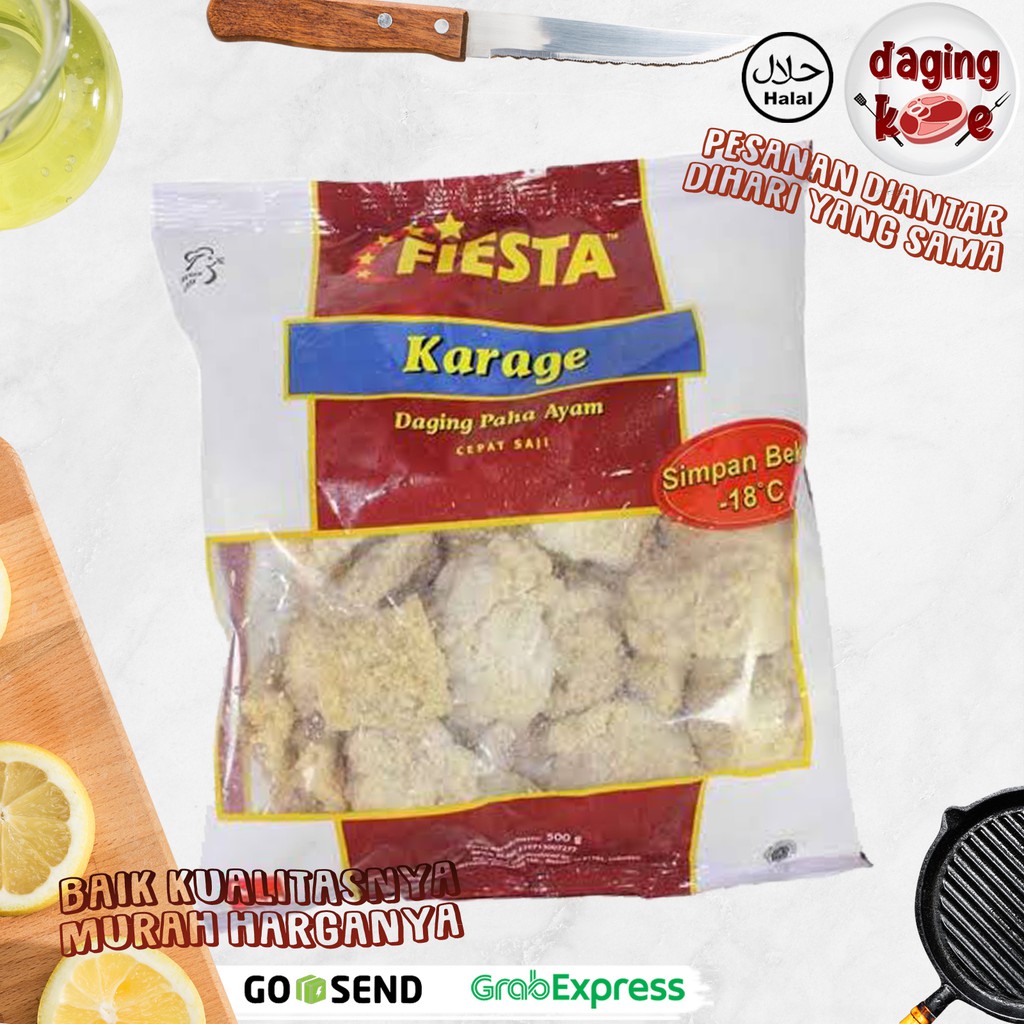 

DAGING PAHA AYAM KRISPI CEPAT SAJI FIESTA KARAGE 500 gr DK097