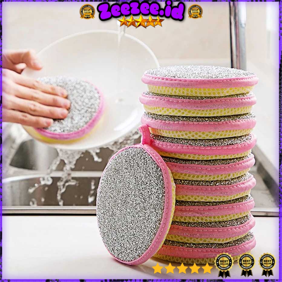 Spons Cuci Piring Double Sides Cleaning Sponge 3PCS - XY-0186