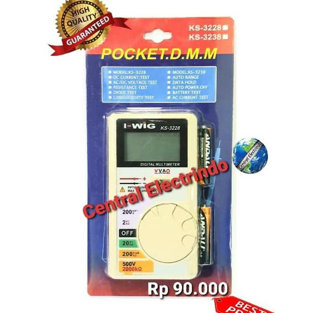 Multitester Avometer Digital Pocket EWIG KS-3228.