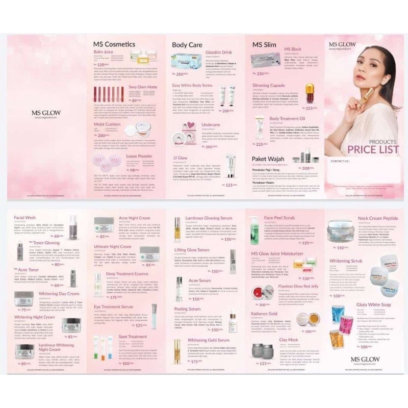 

Brosur Ms Glow / Price List Ms Glow / Daftar Harga Ms Glow
