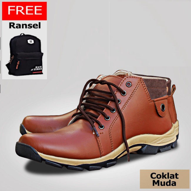 S. van Decka WR022 + Free Ransel (2 in 1) Sepatu Kasual Pria