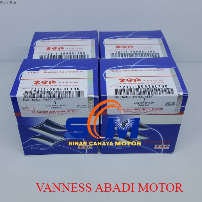 PISTON SET 4PCS FUTURA 1.3 1.5 KARBU OVERSIZE STD-100