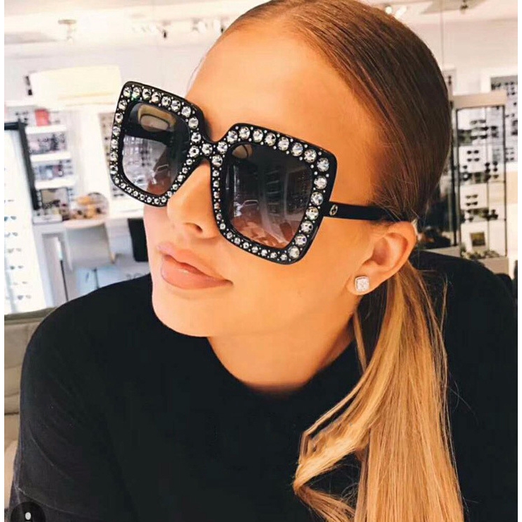 New large frame European and American square wild fashion sunglasses