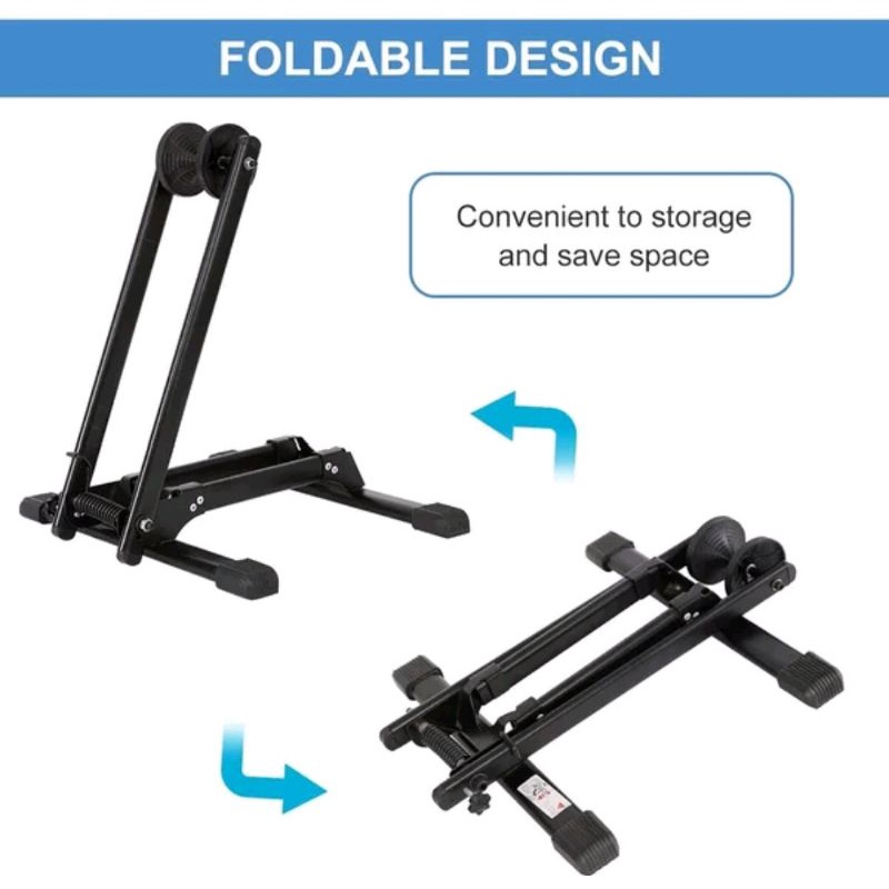 Stand Parkir Sepeda Foldable Bicycle Racks Floor Standing Bike Display L150 standar sepeda bicycle