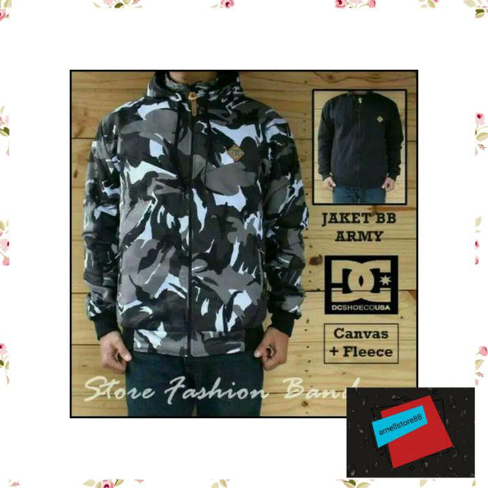 Jaket Pria parasut parka gunung BB DC army rusia hitam size XXl WE78