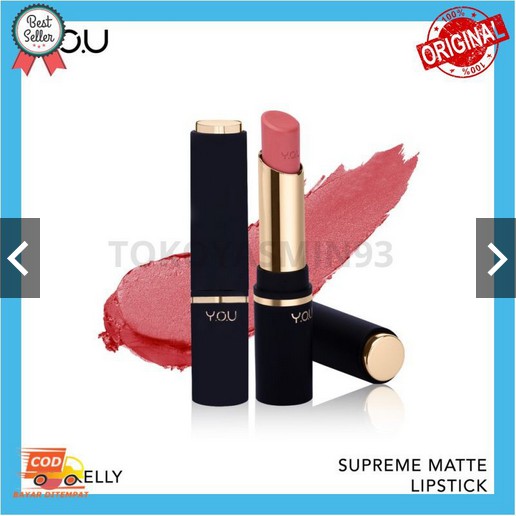 YOU Lipstik Supreme Matte Lipstick 3.2 g Murah
