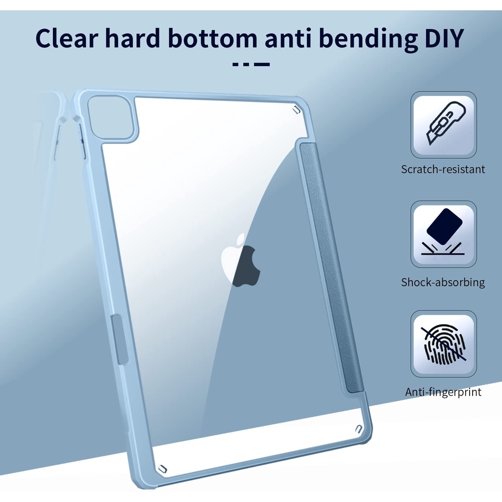 MIKA PEN HOLDER dan FLIP CASE IPAD 9 / 8 / 7 / IPAD PRO 11 / IPAD AIR 5 / AIR 4 / IPAD MINI 6 AUTO LOCK