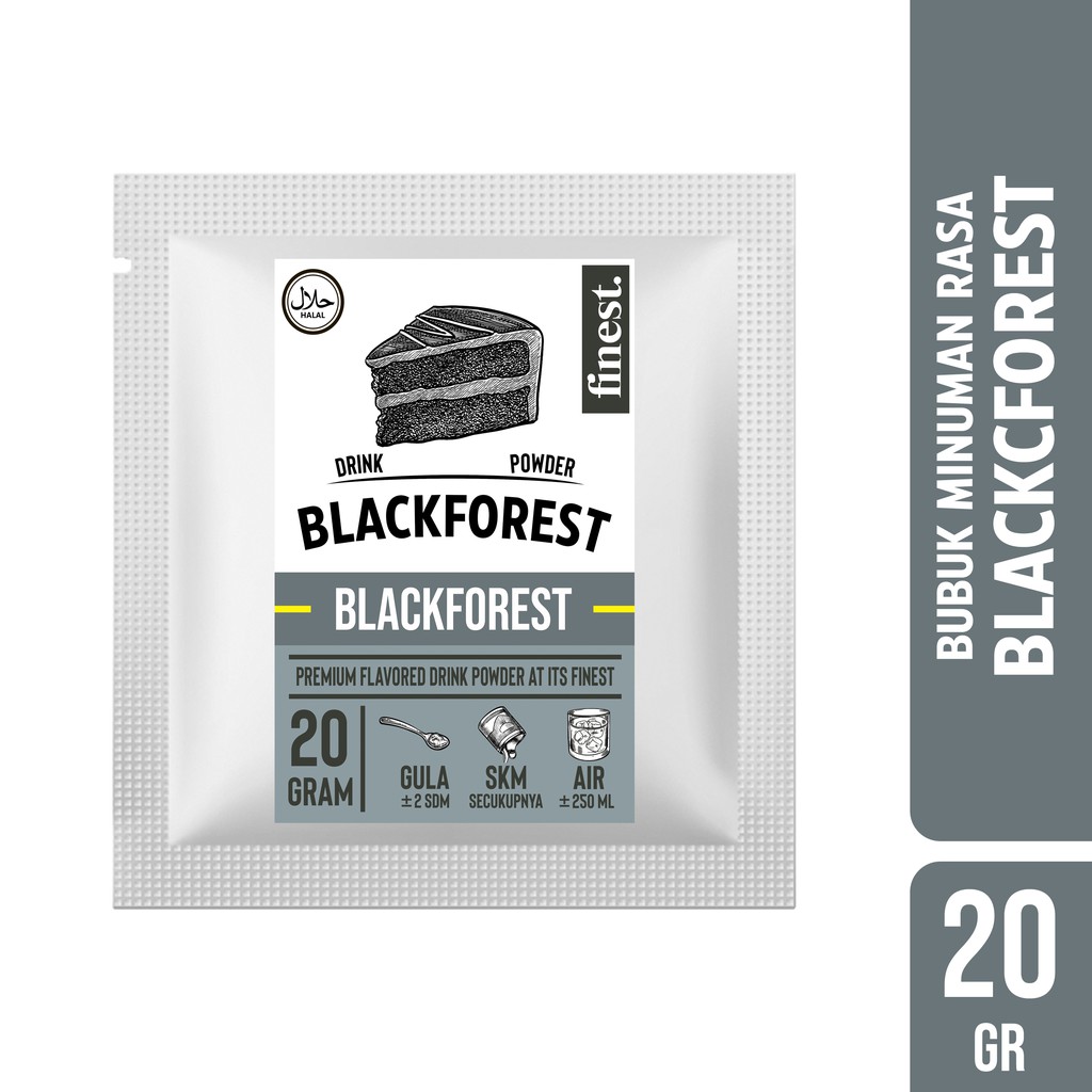 

Bubuk Minuman Rasa Blackforest Drink Powder Kemasan Sachet 20 Gram