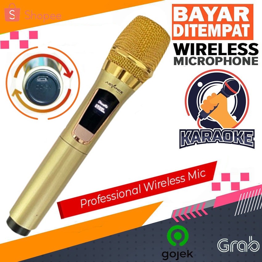 Mic Wireless Microphone Wireless Bisa Di Cas/Cas Usb Advance MIC 103