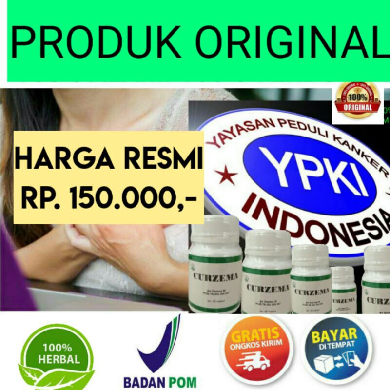 

CURZEMA Original l Perhatian !!! Harga Resmi Rp. 150.000,- l OBAT KANKER SERVIKS RAHIM l MIOM KISTA