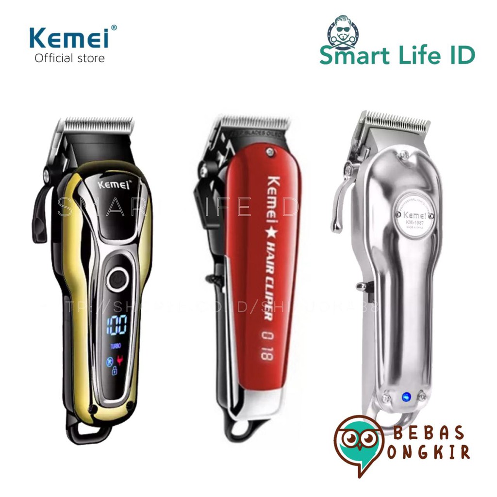Kemei Hair Clipper KM 2611 2600 2608 2604 1031 707Z 1990 831 1996 1997 1986 1987 Alat Cukur Rambut