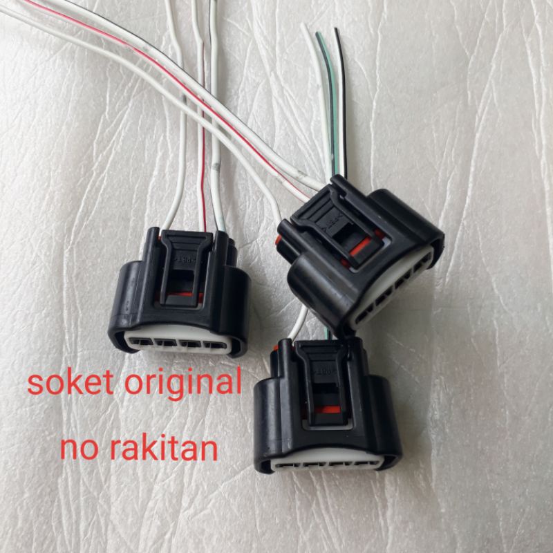 SOKET COIL kabel 3 mobil agya,ayla,sigra,calya,GRAND MAX.ORIGINAL