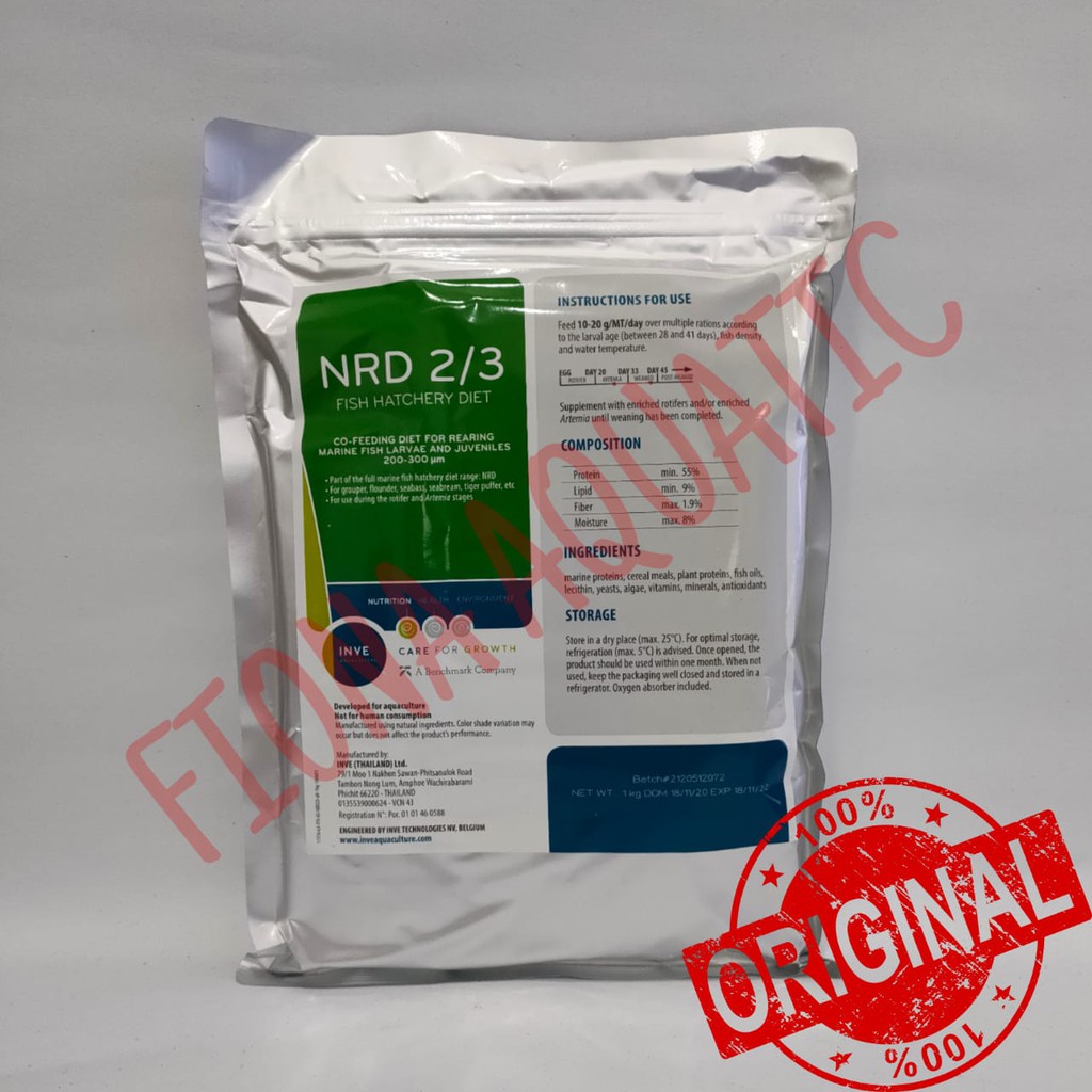 PELET NRD 2/3 KEMASAN 1 KG / NRD 200-300 MIKRON
