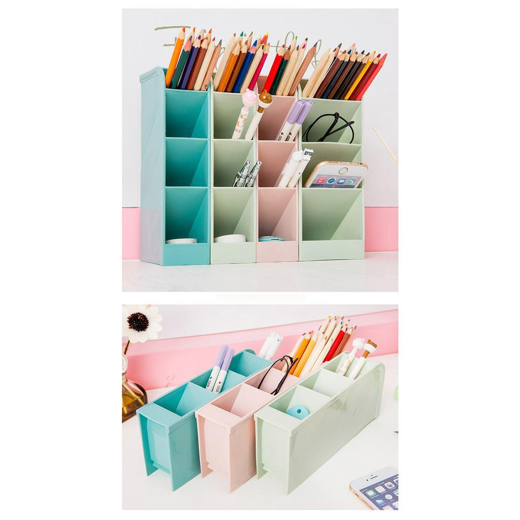

[DapurCantik Store] Rak ATK Mini 4 Sekat / Tempat Penyimpanan ATK / Kotak Organizer Tempat Alat Tulis Meja Kerja Belajar
