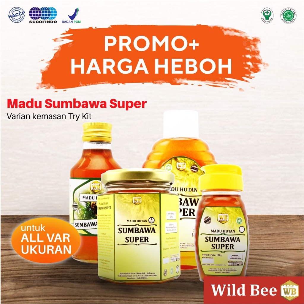 

Madu Sumbawa Super / Lebah Apis Dorsata -Garansi Murni & Asli 100%-Wild Bee-Kemasan Try Kit