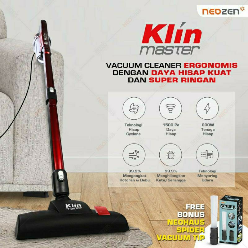 Vakum Cleaner Klin Master V3 Vacuum Cleaner Penyedot Debu Pembersih Debu Vacum Cleaner